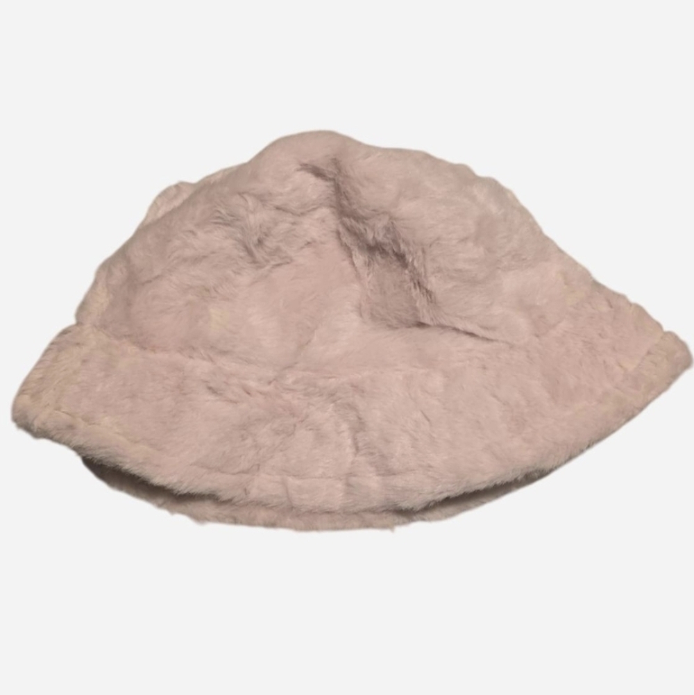 Faux Fur Bucket Hat - Cream - Picture 2 of 4
